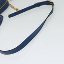 VERSACE Medusa Shoulder Bag Denim Blue Gold Auth BD1427-7
