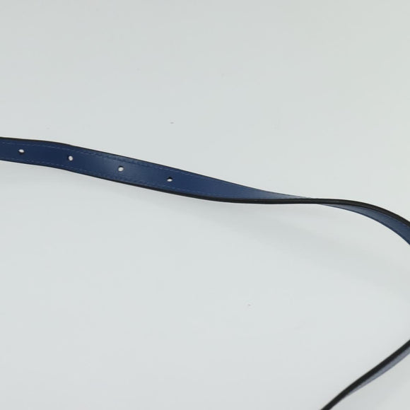 VERSACE Medusa Shoulder Bag Denim Blue Gold Auth BD1427