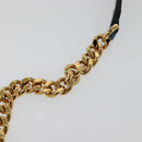 VERSACE Medusa Shoulder Bag Denim Blue Gold Auth BD1427-9