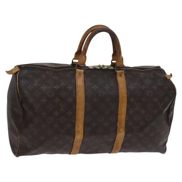 LOUIS VUITTON Monogram Keepall 50 Boston Bag M41426 LV Auth BD1432
