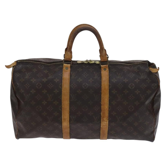 LOUIS VUITTON Monogram Keepall 50 Boston Bag M41426 LV Auth BD1432