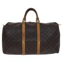 LOUIS VUITTON Monogram Keepall 50 Boston Bag M41426 LV Auth BD1432-2