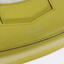 CELINE Shoulder Bag Leather Yellow Auth BD1446-14