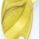 CELINE Shoulder Bag Leather Yellow Auth BD1446-18