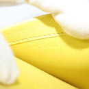 CELINE Shoulder Bag Leather Yellow Auth BD1446-22