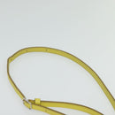 CELINE Shoulder Bag Leather Yellow Auth BD1446-8