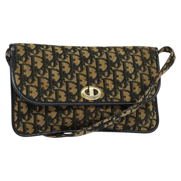 Christian Dior Trotter Canvas Shoulder Bag Navy Auth BD1447