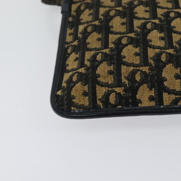 Christian Dior Trotter Canvas Shoulder Bag Navy Auth BD1447