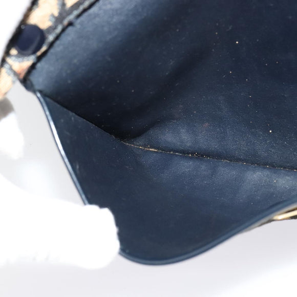Christian Dior Trotter Canvas Shoulder Bag Navy Auth BD1447