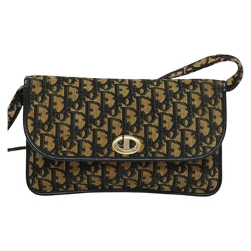 Christian Dior Trotter Canvas Shoulder Bag Navy Auth BD1447 - 0