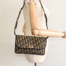 Christian Dior Trotter Canvas Shoulder Bag Navy Auth BD1447-20