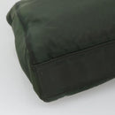 PRADA Chain Shoulder Bag Nylon Green Auth BD1448-17