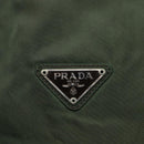 PRADA Chain Shoulder Bag Nylon Green Auth BD1448-18