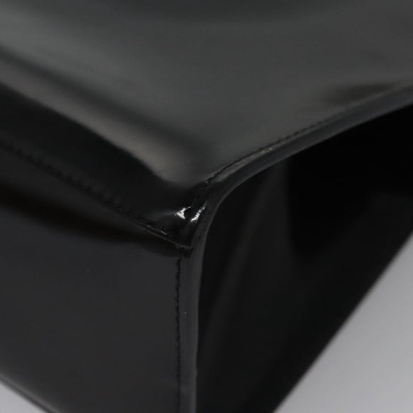 Salvatore Ferragamo Hand Bag Leather Black Auth BD145