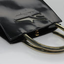 Salvatore Ferragamo Hand Bag Leather Black Auth BD145-6
