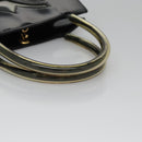 Salvatore Ferragamo Hand Bag Leather Black Auth BD145-7