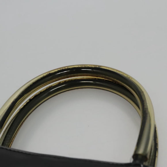 Salvatore Ferragamo Hand Bag Leather Black Auth BD145