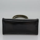 Salvatore Ferragamo Hand Bag Leather Black Auth BD145-5