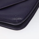 LOEWE Hand Bag Leather Purple Auth BD1451-9