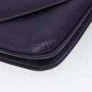 LOEWE Hand Bag Leather Purple Auth BD1451-14