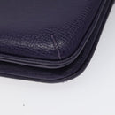 LOEWE Hand Bag Leather Purple Auth BD1451-15