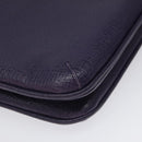 LOEWE Hand Bag Leather Purple Auth BD1451-16