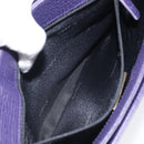 LOEWE Hand Bag Leather Purple Auth BD1451-20