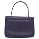 LOEWE Hand Bag Leather Purple Auth BD1451-2