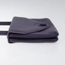 LOEWE Hand Bag Leather Purple Auth BD1451-4