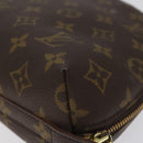 LOUIS VUITTON Monogram Trousse Demi Ronde Cosmetic Pouch M47520 LV Auth BD1455-15