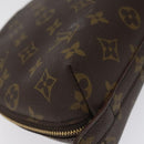 LOUIS VUITTON Monogram Trousse Demi Ronde Cosmetic Pouch M47520 LV Auth BD1455-16