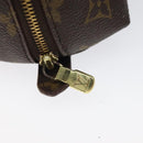 LOUIS VUITTON Monogram Trousse Demi Ronde Cosmetic Pouch M47520 LV Auth BD1455-8