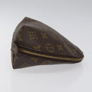LOUIS VUITTON Monogram Trousse Demi Ronde Cosmetic Pouch M47520 LV Auth BD1455-3