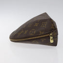 LOUIS VUITTON Monogram Trousse Demi Ronde Cosmetic Pouch M47520 LV Auth BD1455-4