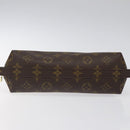 LOUIS VUITTON Monogram Trousse Demi Ronde Cosmetic Pouch M47520 LV Auth BD1455-6