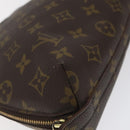LOUIS VUITTON Monogram Trousse Demi Ronde Cosmetic Pouch M47520 LV Auth BD1455-14