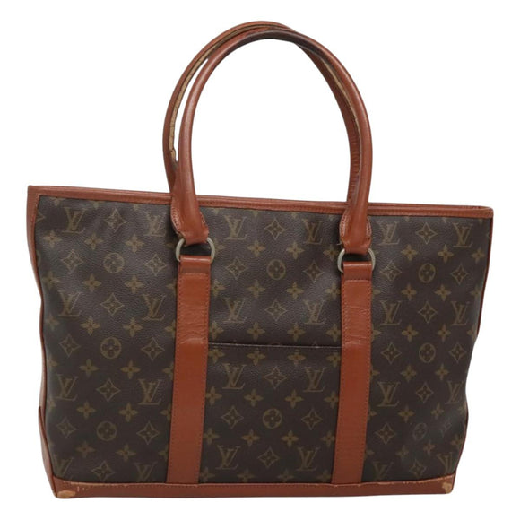 LOUIS VUITTON Monogram Sac Weekend PM Hand Bag M42425 LV Auth BD1457