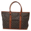 LOUIS VUITTON Monogram Sac Weekend PM Hand Bag M42425 LV Auth BD1457-13