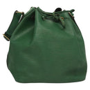 LOUIS VUITTON Epi Petit Noe Shoulder Bag Green M44104 LV Auth BD1461-1
