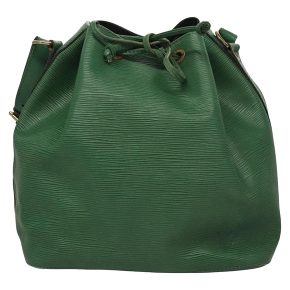 LOUIS VUITTON Epi Petit Noe Shoulder Bag Green M44104 LV Auth BD1461