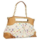 LOUIS VUITTON Monogram Multicolor Judy GM Shoulder Bag White M40253 Auth BD1463V-1