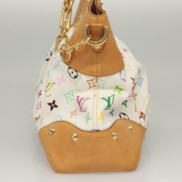 LOUIS VUITTON Monogram Multicolor Judy GM Shoulder Bag White M40253 Auth BD1463V