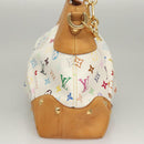 LOUIS VUITTON Monogram Multicolor Judy GM Shoulder Bag White M40253 Auth BD1463V-4