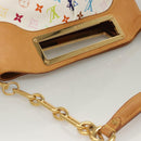 LOUIS VUITTON Monogram Multicolor Judy GM Shoulder Bag White M40253 Auth BD1463V-6