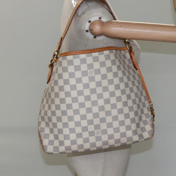 LOUIS VUITTON Damier Azur Delightful PM Shoulder Bag N41447 LV Auth BD1464