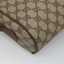 GUCCI GG Supreme Web Sherry Line Bag PVC Beige Gold 001 113 6165 Auth BD1465-16