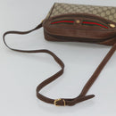 GUCCI GG Supreme Web Sherry Line Bag PVC Beige Gold 001 113 6165 Auth BD1465-7