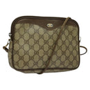 GUCCI GG Supreme Shoulder Bag PVC Beige 97 02 068 Auth BD1474-1