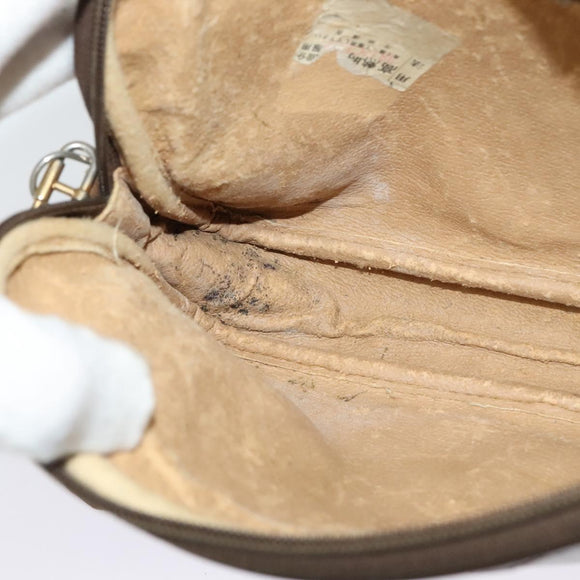 GUCCI GG Supreme Shoulder Bag PVC Beige 97 02 068 Auth BD1474