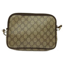 GUCCI GG Supreme Shoulder Bag PVC Beige 97 02 068 Auth BD1474-2